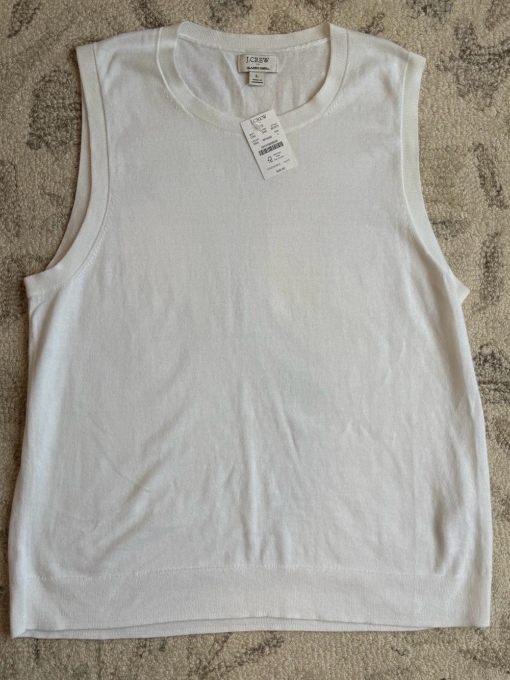 J. Crew Factory Sweater Shell In White